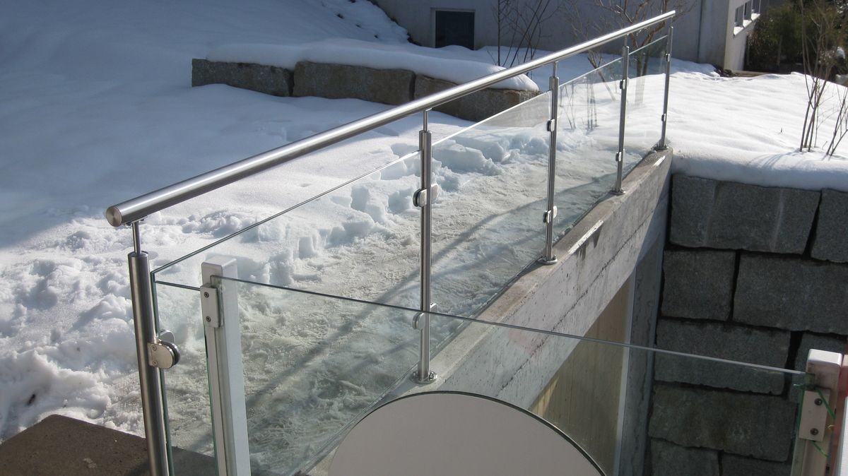 Рельсовая система жилой балясины стеклянная для высоты террасы 900мм -1200мм